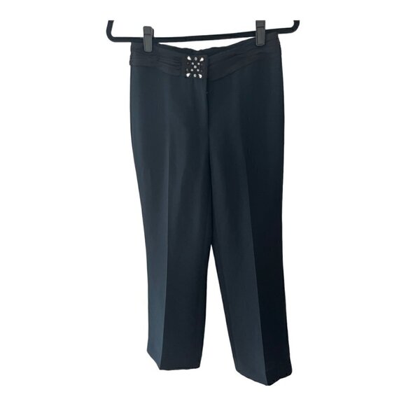 Tahari Luxe Petite Black Dress Pants - Picture 6 of 7